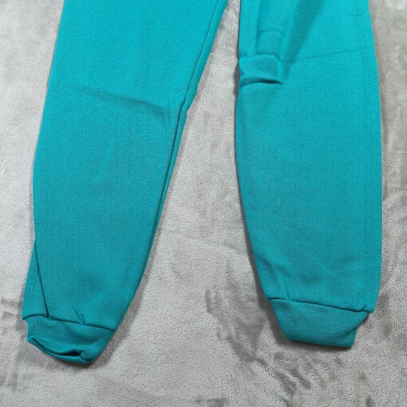 Vintage Hanes Her Way Sweatpants Women Small Green Roomy Fit Tapered 90s USA NWT - Picture 3 of 13